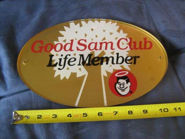 11 Inch Good Sam Club Life Member Camp Ground Camping RV Plate Plaque ...