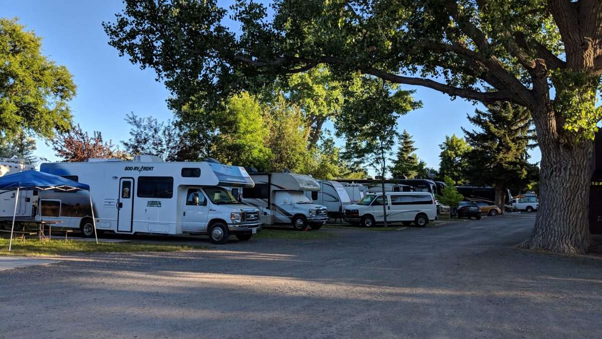 20180704 Tight Sites in Ponderosa Campground Cody WY  Our Next Chapter