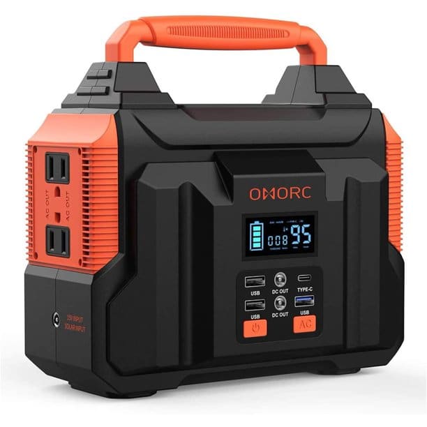 300W Portable Power Station, OMORC Pure Sine Wave Camping Generator ...