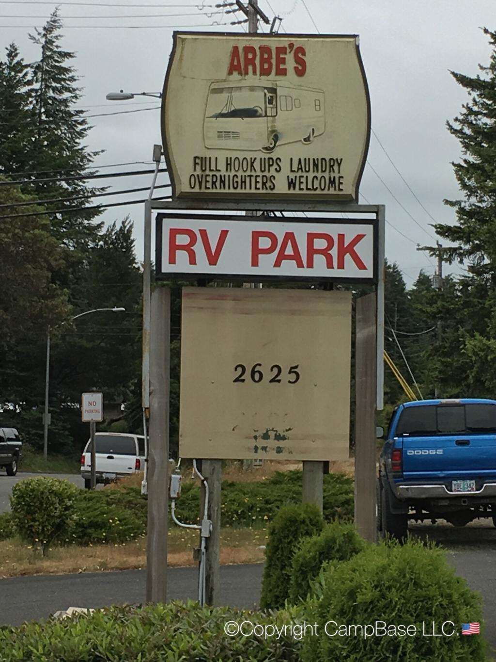 Arbes RV Park ,Coos Bay ,Oregon