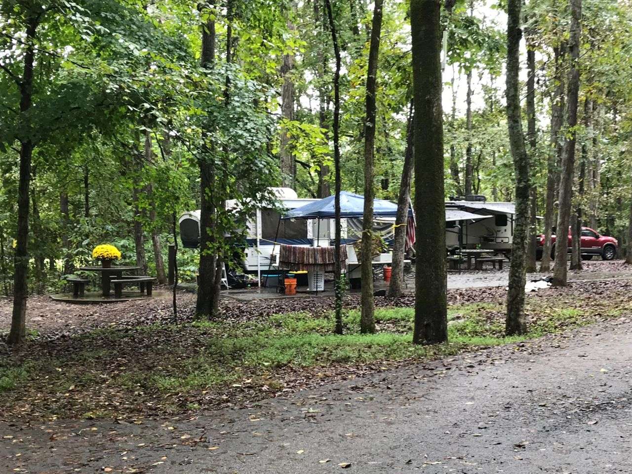 Camping along the Duck River at Henry Horton State Park