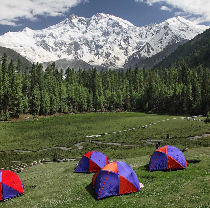 CAMPING AT FAIRY MEADOWS AT ASTORE VALLEY BALTISTAN PAKISTAN