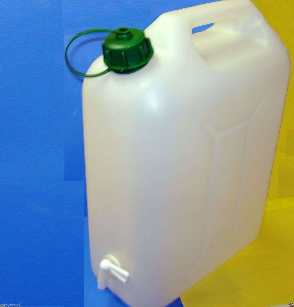CAMPING CARAVAN PLASTIC WATER CONTAINER WITH TAP 10 LTS