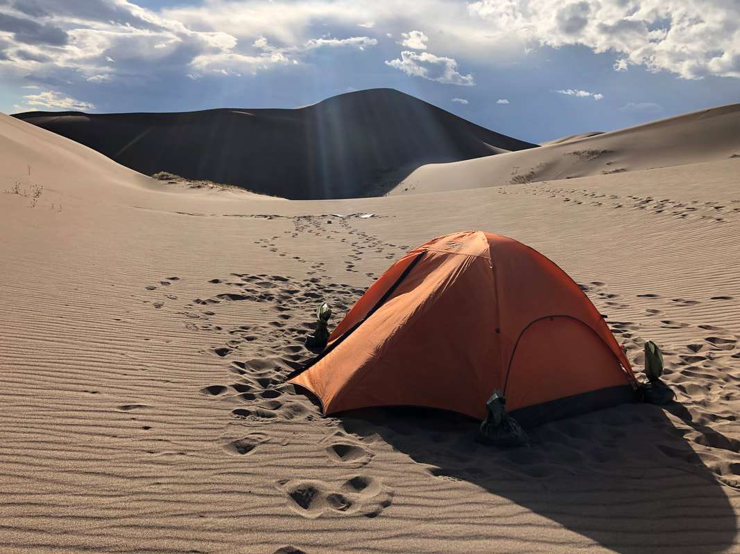 Camping In The Dunes of Great Sand Dunes National Park