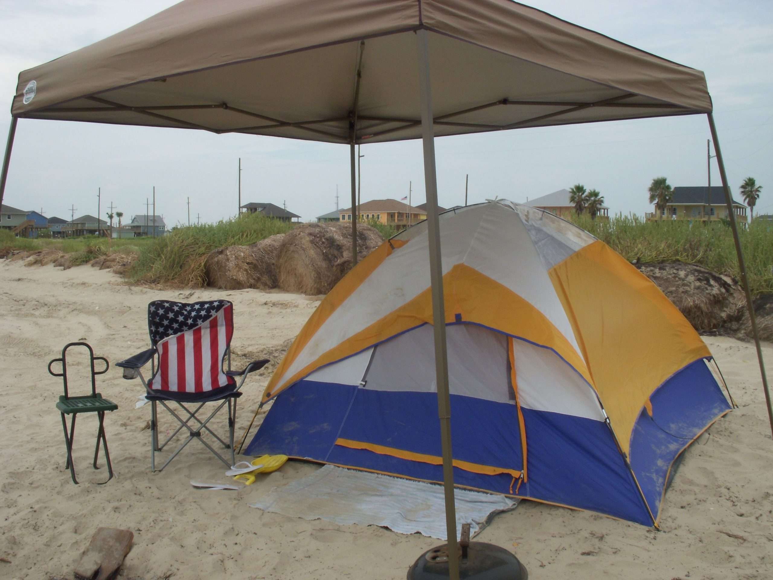 camping out @ crystal beach galveston