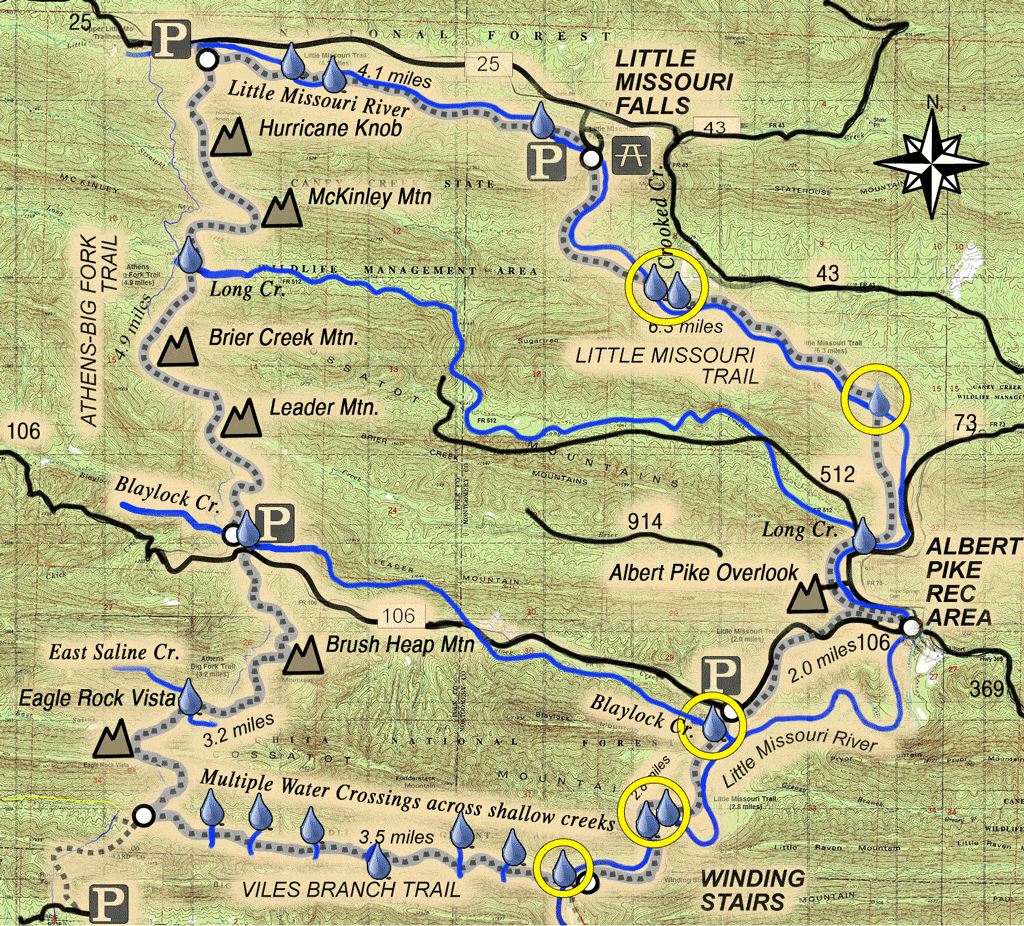 eagle rock loop arkansas map
