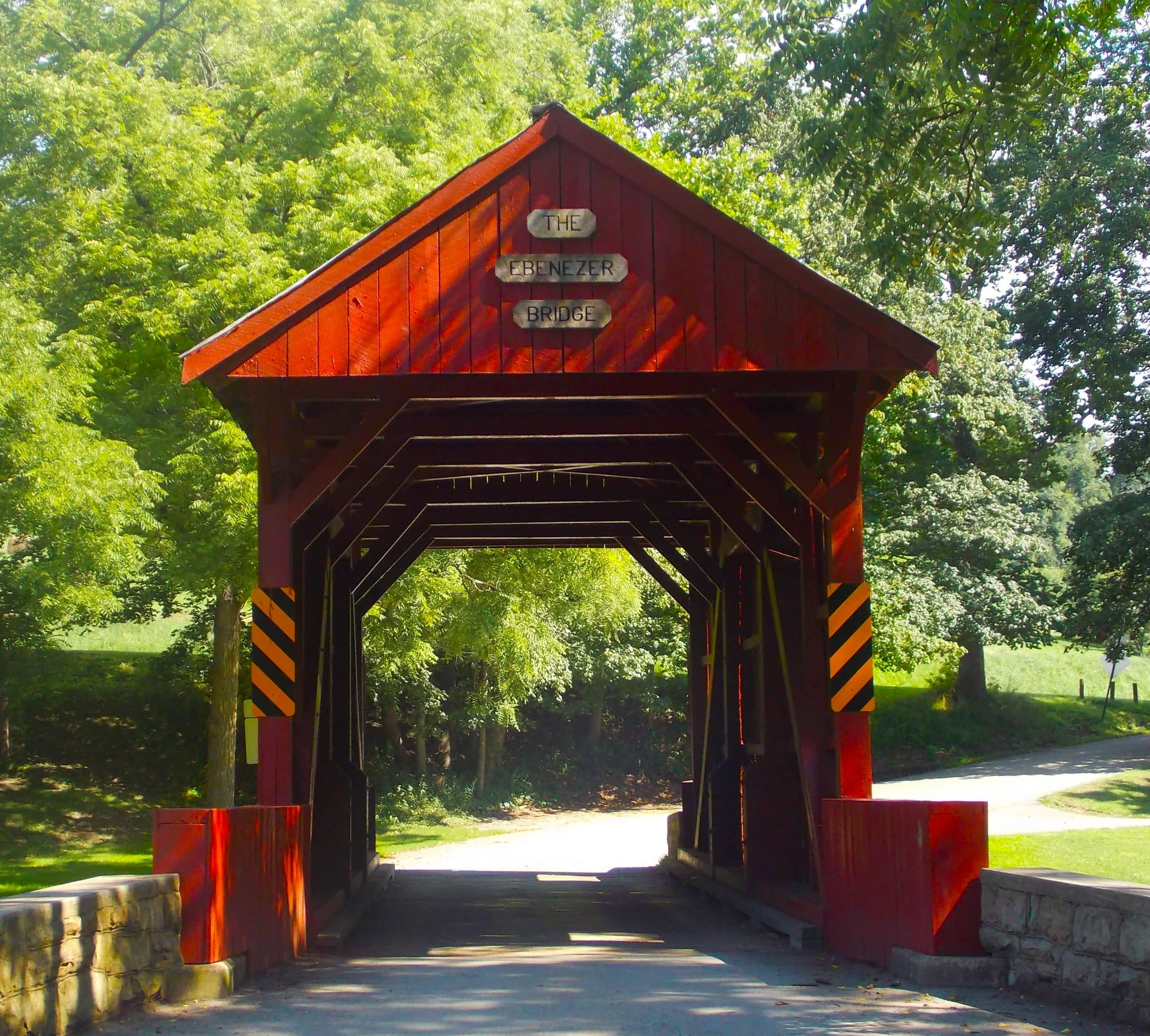 Ebenezer bridge Mingo Creek County Park Pennsylvania Covered Bridge ...