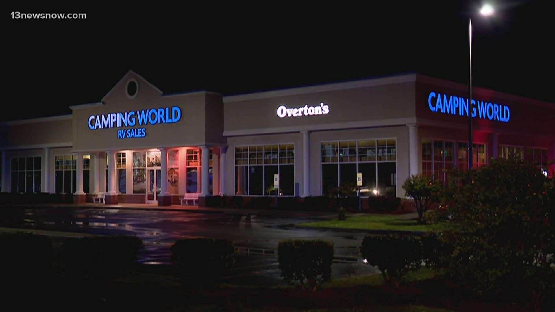 Fire breaks out at Camping World in Newport News ...