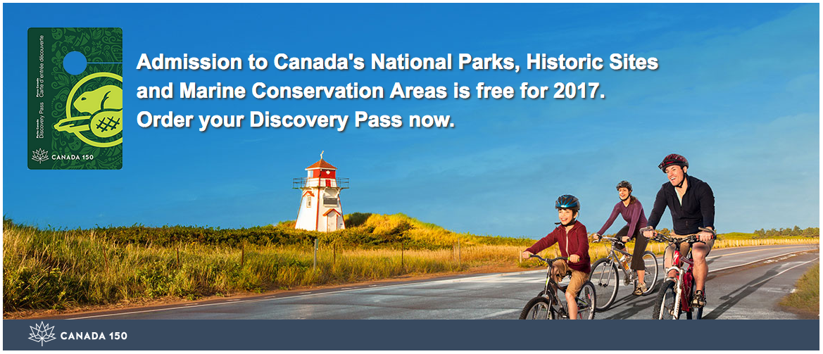 Free 2017 Canada Parks Annual Discovery Pass ($140 Value)