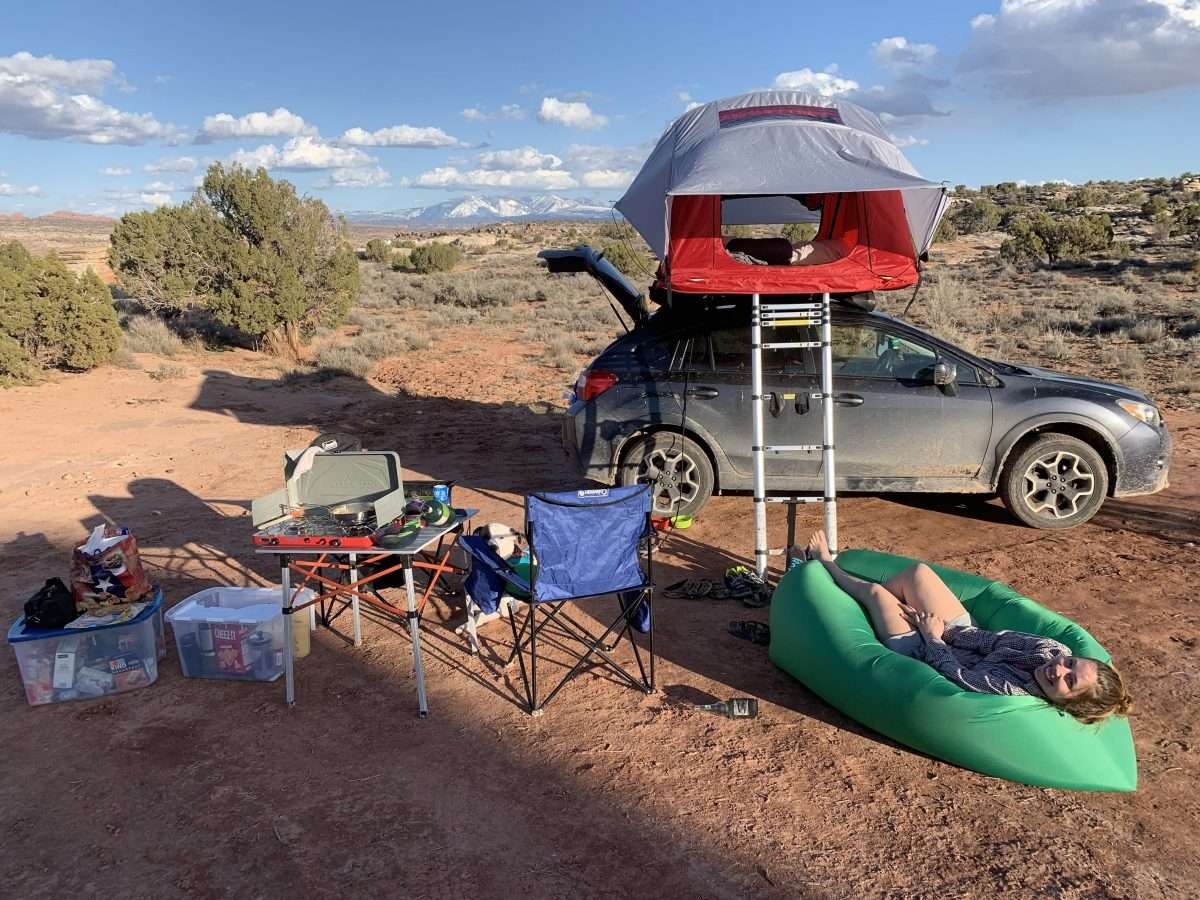 Free camping in Moab " This has to be the busiest BLM site I