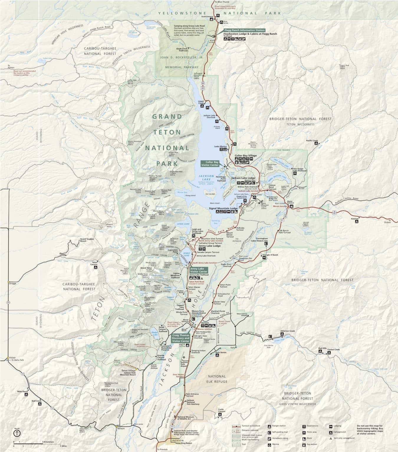 Grand Teton National Park: Map &  Visitor Info of Gorgeous Backcountry