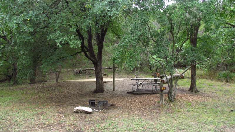 Guadalupe River State Park Campsites with Water (Walk