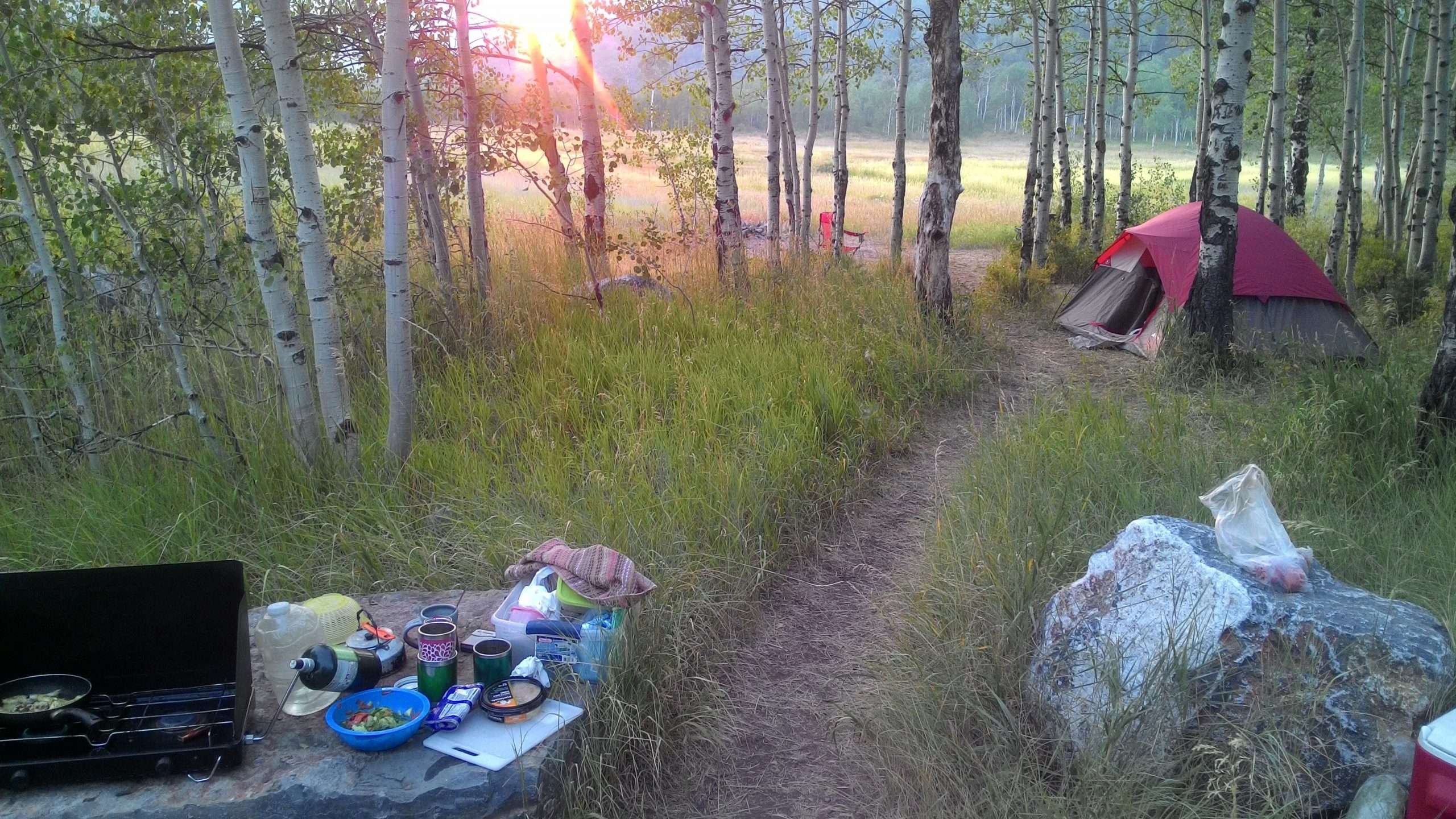 Nearly free camping in the Unita Mountains east of Salt Lake City ...