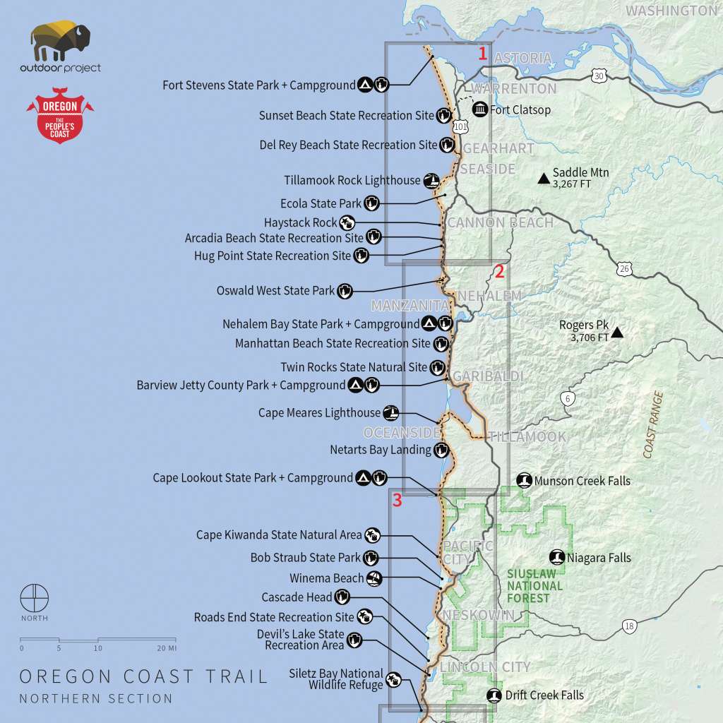 Oregon State Parks Camping Map
