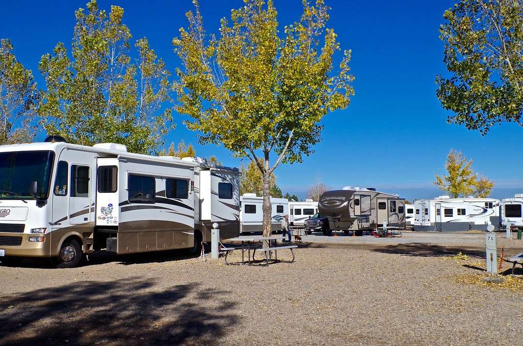 Our site, Oregon Trail campground, Twin Falls ID