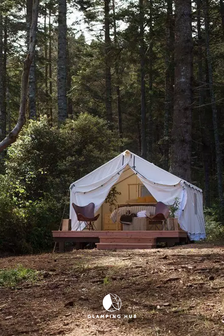Peaceful Safari Tent Camping in Coastal Woodlands near San ...