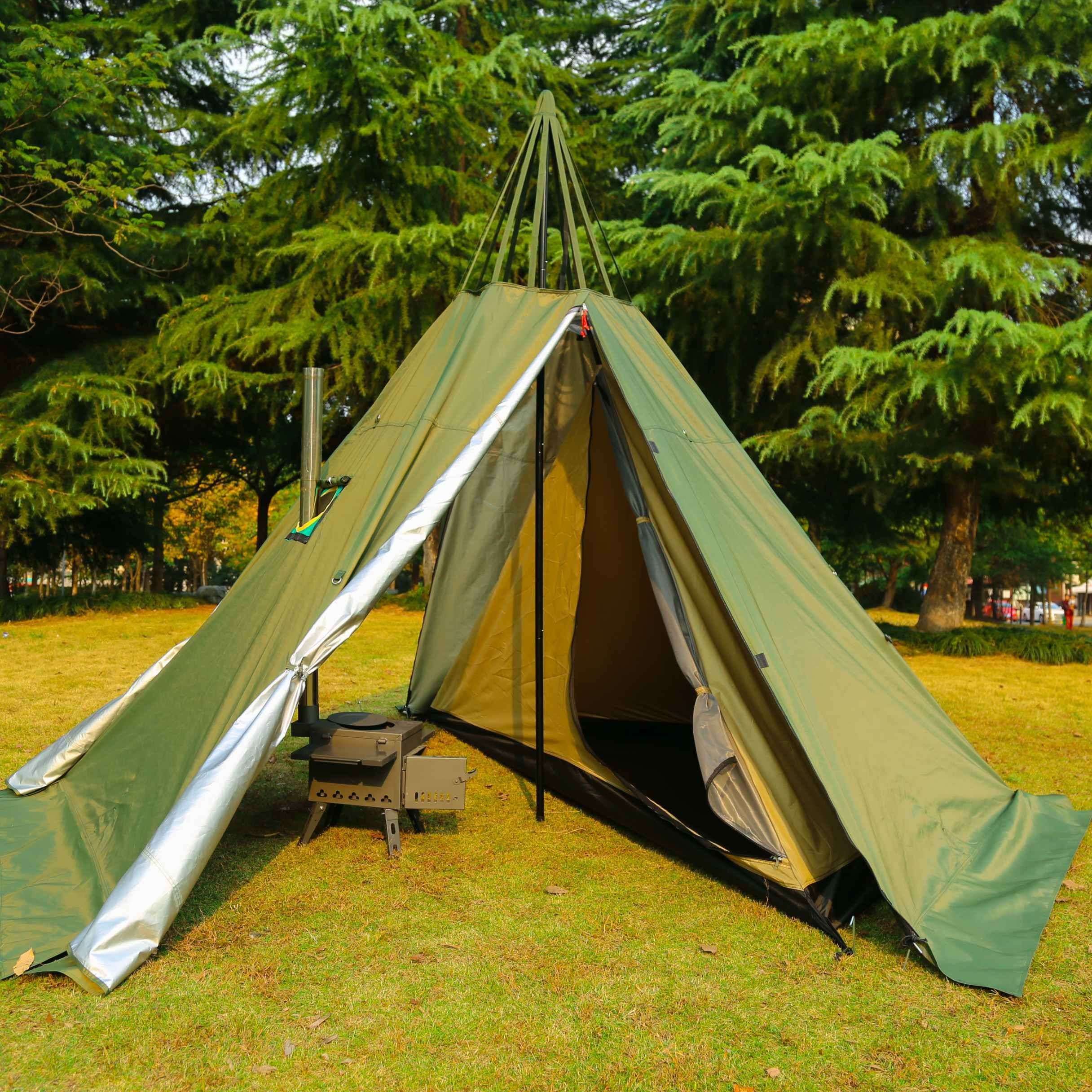 Pin on Tipi Hot Tent for Camping &  Hunting