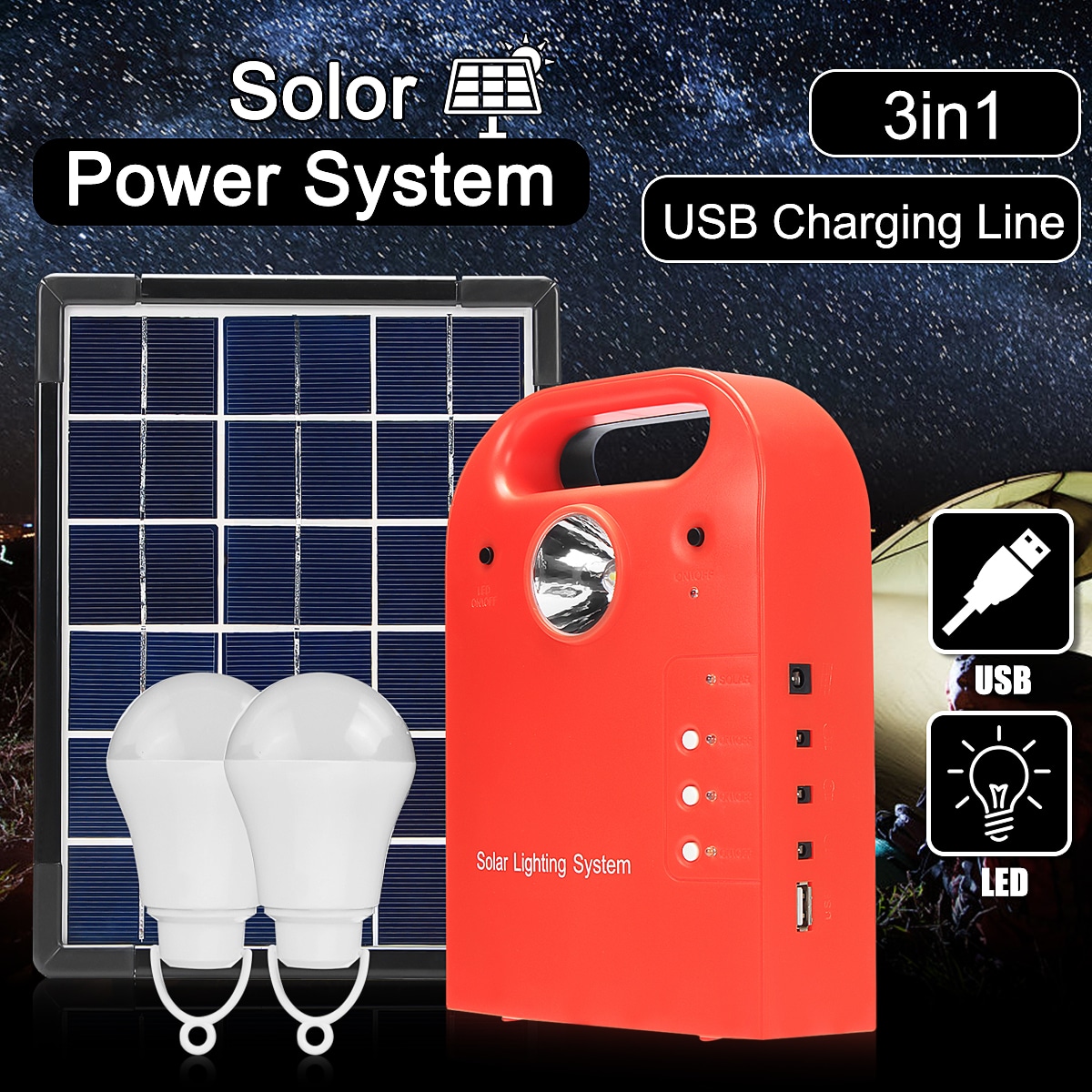 Portable Small DC Solar Panels Charging Generator Power with solar ...