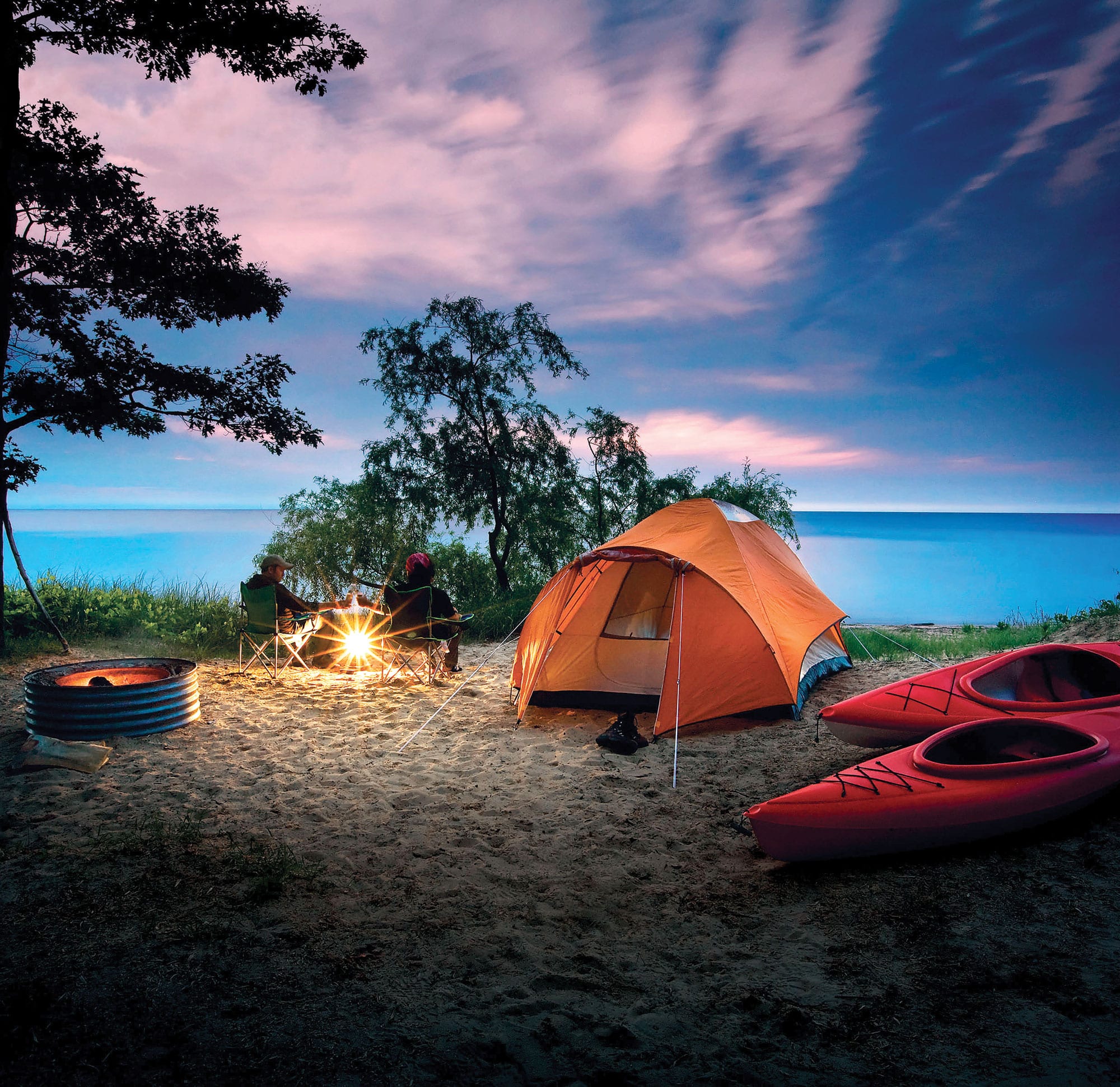 State camping and harbor reservations available through August