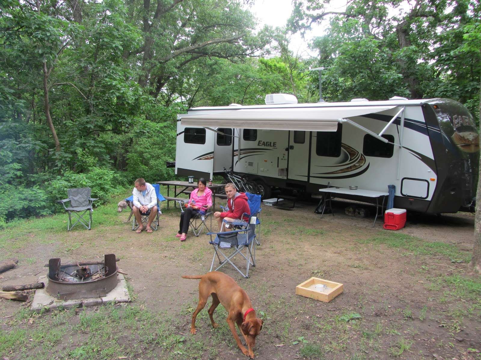 the petersons: Camping at Indian Cave State Park