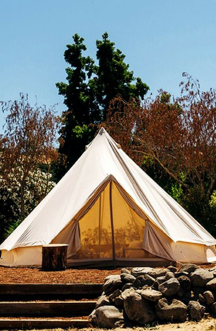These deluxe bell tent rentals near San Francisco ...