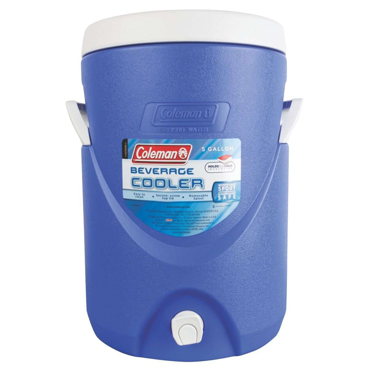 Water Cooler Coleman 5 Gallon Beverage Cold Jug Drink Dispenser Camping ...